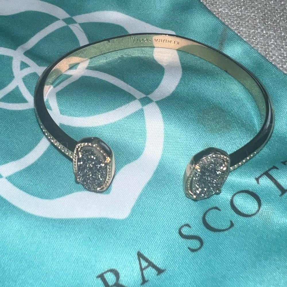 Kendra Scott Elton Cuff in Rose Gold with Druzy